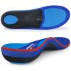 WalkHero Work Insoles for Standing All Day, Arch Support Plantar Fasciitis Insoles Reduce Fatigue (Mens 9-9.5 | Womens 11-11.5, Sapphire Blue) view 1