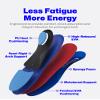WalkHero Work Insoles for Standing All Day, Arch Support Plantar Fasciitis Insoles Reduce Fatigue (Mens 9-9.5 | Womens 11-11.5, Sapphire Blue) view 3