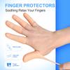 20 Pcs Gel Finger Protectors, Finger Caps Silicone Fingertips Protection, Reusable Soft High Elastic Fingertip Bandages for Relief Fingers Arthritis, Cracked , and Other Fingers Pain(Multi-Size) view 4