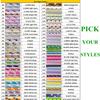 100 pcs Pick Your Styles Paper Straws, Multi Blue Pink Red Black Brown Purple Green Grey Orange Yellow Gold Silver Party Drinking Straws Bulk, Assorted Patterned Cake Pop Sticks (Pick 4 Styles) view 3