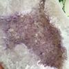 1.1kg Agate with Amethyst Geode Cluster Moon Shaped Druzy Quartz Crystal Stone Specimen Home Decoration with Metal Stand view 4