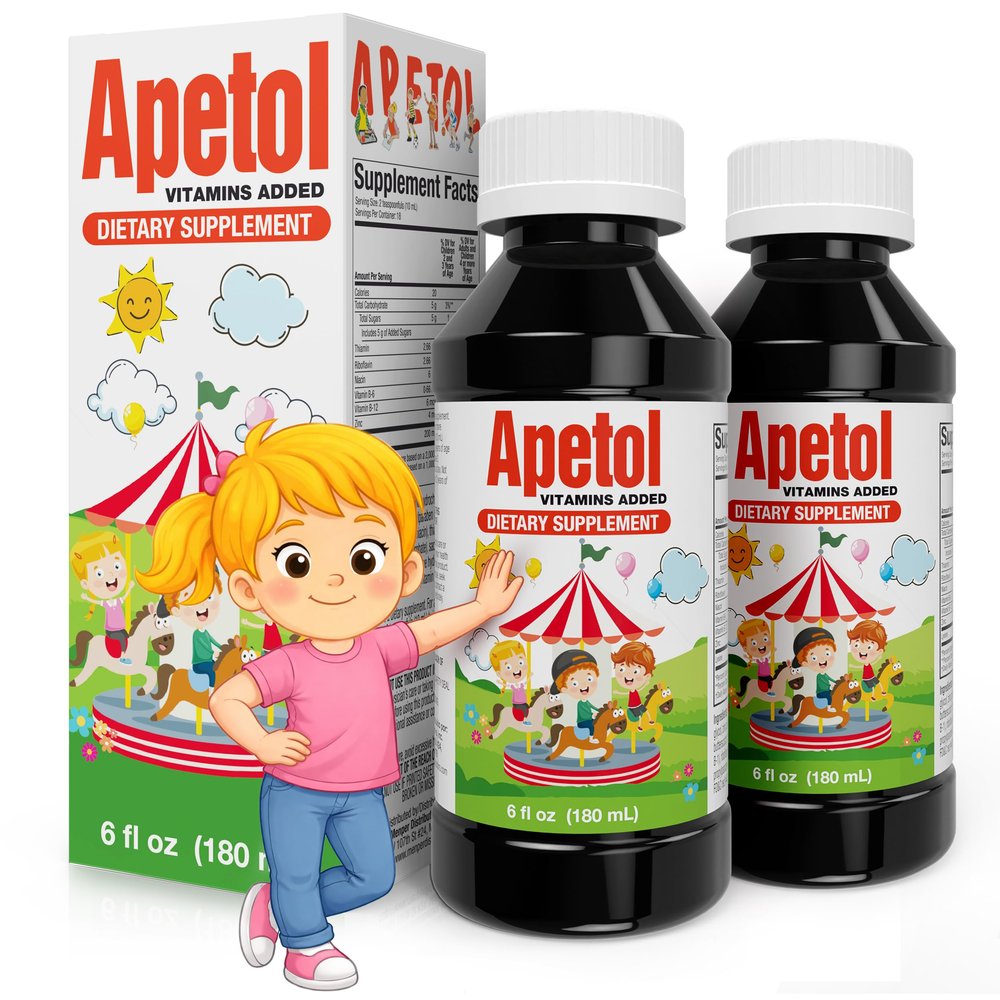 Apetol Appetite Booster for Kids & Adults | 6 fl oz | 2-Pack