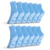 AMERICAN HOSPITAL SUPPLY Non-Slip Hospital Socks, Anti-Skid, Anti-Slip Gripper Socks for Medical or Home Use, Ice Blue, XXX-Large, 6 Pairs view 1