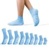 AMERICAN HOSPITAL SUPPLY Non-Slip Hospital Socks, Anti-Skid, Anti-Slip Gripper Socks for Medical or Home Use, Ice Blue, XXX-Large, 6 Pairs view 2