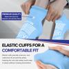 AMERICAN HOSPITAL SUPPLY Non-Slip Hospital Socks, Anti-Skid, Anti-Slip Gripper Socks for Medical or Home Use, Ice Blue, XXX-Large, 6 Pairs view 4