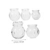 IMIKEYA 5-Piece Glass Cupping Therapy Set Thickened Vacuum Suction Massage Cups for Home Use Effective Cupping Tool for Relaxation and Muscle Relief view 2
