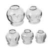 IMIKEYA 5-Piece Glass Cupping Therapy Set Thickened Vacuum Suction Massage Cups for Home Use Effective Cupping Tool for Relaxation and Muscle Relief view 3