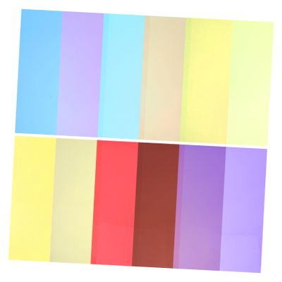 GARVALON 10pcs Long-lasting Pvc Film Cellophane Window Tinting Craft Film Light Filtering Diy Projects