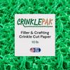 Crinklepak 10LB USA Made Green Crinkle Paper Filler | Great Shredded Paper For Gift Baskets, Shipping Packages, Gift Box Filler, Basket Filler, Birthdays, Weddings, Anniversaries | Green Crinkle Shred view 1