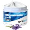 EpixCare Magnesium Cream for Neuropathy Nighttime Relaxation - Nerve Muscle Cramps & Body Pain Support Lotion with Lavender - Relaxing Calming Nighttime Rub for Feet Back Leg Circulation (4 oz) view 1