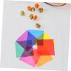 EXAOMBLE 28pcs Iridescent Wrapping Paper Square Wax Paper Cellophane for Decorations Light Sheets view 4