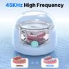 CXRUY Ultrasonic Retainer Cleaner - UV Dental Cleaning Pod Night Guard Cleaner for Dentures, Aligner, Braces, Toothbrush Heads, Jewelry (Blue) view 3