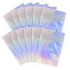 100 Pack Holographic Resealable Plastic Bags for Food Storage, Zipper Bags with Clear Front Window, Packaging Pouch for Small Business (100 Pack, 3x4.8 inch) view 1
