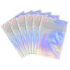 100 Pack Holographic Resealable Plastic Bags for Food Storage, Zipper Bags with Clear Front Window, Packaging Pouch for Small Business (100 Pack, 2.8x4 inch) view 1
