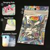 100 Pack Holographic Resealable Plastic Bags for Food Storage, Zipper Bags with Clear Front Window, Packaging Pouch for Small Business (100 Pack, 2.8x4 inch) view 3
