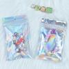 100 Pack Holographic Resealable Plastic Bags for Food Storage, Zipper Bags with Clear Front Window, Packaging Pouch for Small Business (100 Pack, 2.8x4 inch) view 4