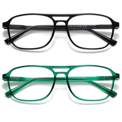 Dccdllo Aviator Reading Glasses for Women Men Men Blue Light Blocking Computer Readers Polit Style Trendy Eyewear Black+Green1.5