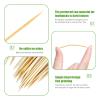 1 Bag 2300P Double-Point Bulk Bamboo Toothpicks - with Reusable Toothpick Holder, for Party, Appetizer, Olive, Barbecue, Fruit and Teeth Cleaning (Bulk 2300 Pieces/Bag) view 2