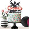 Congrats Grad 2026 Graduation Cake Topper Red Glitter Class of 2026 Cake Topper for 2026 Senior High School/College/University Happy 2026 Graduation Party Cake Supplies Decorations view 3