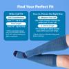 Wellow Wide Calf Compression Socks for Men & Women, 18-25 mmHg Made with Viscose from Bamboo, Nurses & Pregnancy Support, Relieves Swelling, Knee High, LR, Champagne Twist view 2