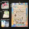 100 Pack Holographic Resealable Plastic Bags for Food Storage, Zipper Bags with Clear Front Window, Packaging Pouch for Small Business (100 Pack, 4.8x8 inch) view 3