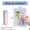 100 Pack Holographic Resealable Plastic Bags for Food Storage, Zipper Bags with Clear Front Window, Packaging Pouch for Small Business (100 Pack, 4.8x8 inch) view 4