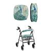 LedBack Peacock Pattern Protection Cover for Rollator Walker with Seat Dust Cover Rollator Accessories Machine Washable Rollator Walker Seat and Backrest Covers view 1