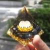 10Pcs Natural Rose Quartz Crystal Sphere Lotus Orgonite Pyramid view 1