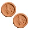 Brown Sugar Softener, Reusable, Softener Alternative for Food Storage Containers, Brown Sugar Saver Disc with Elegant Flowers Rabbit Bee Design view 1