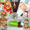 FUNFERY Stand Up Mylar Resealable Bags for Food Storage-Green 4.7x7.9 inch view 4