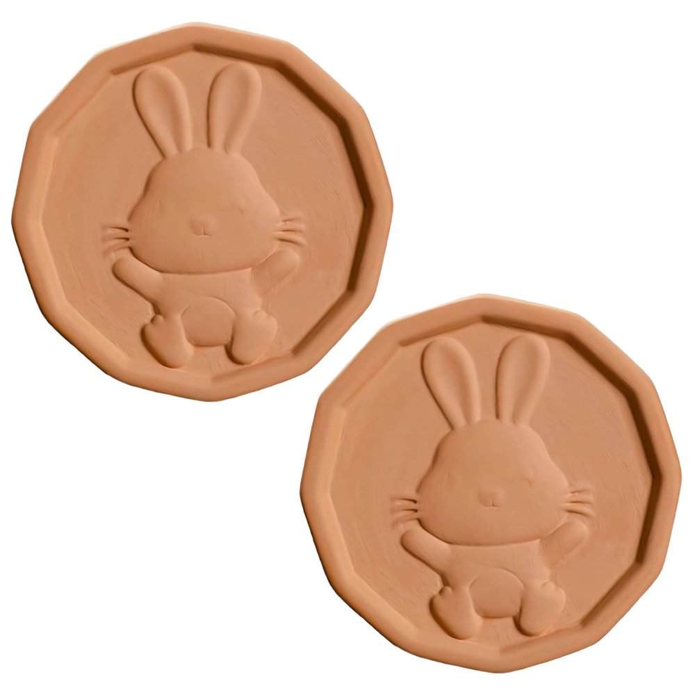 Brown Sugar Softener, Reusable, Softener Alternative for Food Storage Containers, Brown Sugar Saver Disc with Elegant Flowers Rabbit Bee Design