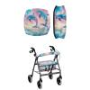 LedBack Walkers, Rollators & Accessories Dolphins Pattern Rollator Seat Cushion Soft Walker Seat Cover Dust Cover Walker Decorations, Easy to Install view 1