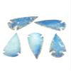 5 pcs opalite Obsidian Arrowhead, Natural Crystal and Healing Stone Flint Rock Arrowhead 1 inch view 1