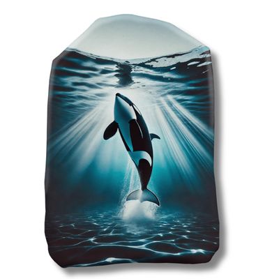 Orca Stoma Bag Pouch | Soft & Reusable Ostomy Cover with Sea Life Design | Comfortable & Stylish for Colostomy, Ileostomy & Urostomy | Sea Life Collection