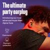 Alpine Tune Earplugs, Concert Ear Plugs for Noise Reduction, High Fidelity Music Quality, 19dB Hearing Protection with Crystal Clear Sound, Incl. 4 Sizes, for Parties, Raves, Festivals & Clubs, Black view 2