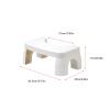 Fdit Toilet Squatting Stool, Improve Defecation Effect, Non Slip Pad, Lightweight Toilet Step Stool, with Stable Bottom, for Travel, Made of PP Material (White) view 3