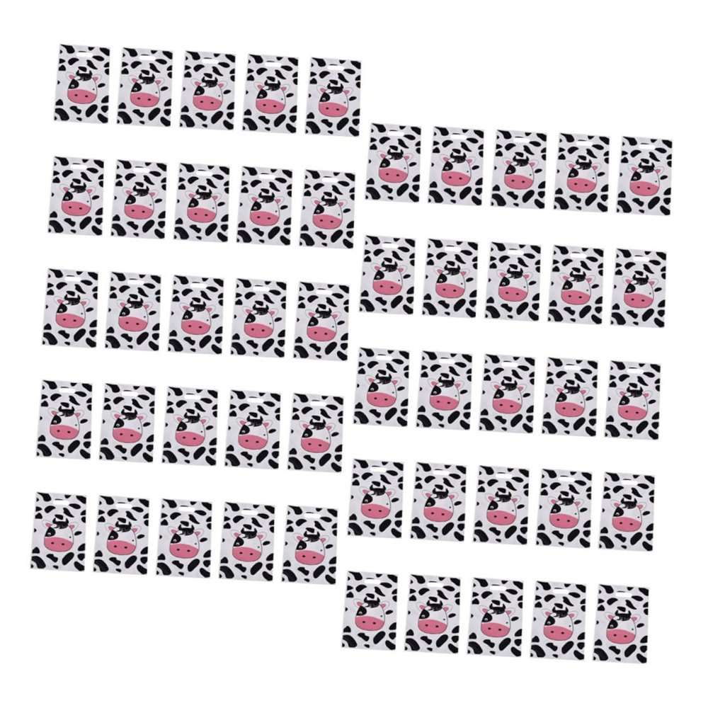 HONMEET 50pcs Goodie Treat Bags Farm Animal Favor Bags Handles for Boys and Girls Birthday Party Supplies