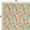 Jillson & Roberts 20" x 30" Printed Gift Tissue, Colorful Lines (48 Folded Sheets) view 3