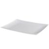 11.75 inch White Pearl Rectangle Dinner Plate Elegant Disposable Plastic Dinner Plate for Weddings, Parties, Catering, and Buffets Durable & Reusable Tableware Food-Safe BPA-Free Design (20) view 1