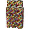 Jillson Roberts Gift Wrap, Rainbow Birthday Black, Half Ream 417 feet x 30 inches view 4
