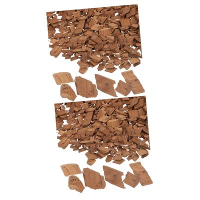 MOLUCKFU 2packs Medium French Oak Chips for Wine Making Aromatic Oak Chips for Enhancing Wine Flavor and for Home Brew and Aging Spirits