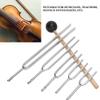 Bloepum Tuning Fork Sound Healing Tool Set 128HZ 256HZ 512HZ 1024HZ 2048HZ Tuning Fork Silver Tuning Fork Sound Healing Tool Set view 2