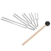 Bloepum Tuning Fork Sound Healing Tool Set 128HZ 256HZ 512HZ 1024HZ 2048HZ Tuning Fork Silver Tuning Fork Sound Healing Tool Set view 3
