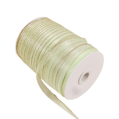 10mm Sheer Organza Ribbon,492.12Yard Transparent Chiffon Ribbon with Metallic Edge,Colored Ribbons for Crafts Hang Tags Invitations Wedding Gift Wrapping