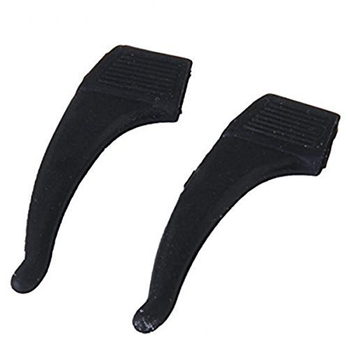 Bloepum 3 Pairs of Ear Hooks Glasses Supports Anti-Slip Silicone - Black