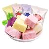 Freeze dried fruit yogurt cubes, strawberry blueberry yellow peach white peach flavor dried yogurt, Fruit milk candy, Healthy fruit snacks, gummies, Breakfast cereal, Dim sum, Dessert (10 packs) view 2