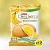 Puff Banana Cake (15g, 12 pcs) - Thai Signature Puff Cake with Cream Filling, Sweet Banana Flavor, Perfect Snack for Anytime, Convenient and Delicious view 2