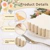 100 Pcs Milky White Napkins Scalloped Edged Dessert Cocktail Napkins Folded 5 x 5 Inches Disposable Napkins for Dinner Wedding Birthday Party view 3