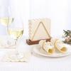100 Pcs Milky White Napkins Scalloped Edged Dessert Cocktail Napkins Folded 5 x 5 Inches Disposable Napkins for Dinner Wedding Birthday Party view 4