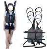 HGIYA Patient Full Body Lift Sling Walking Standing Aids,Patient Lift Toileting Sling,Vest Lift Raised Lanyard,Protect Chest,and Back Support,Medical Gait Belt Divided Leg Sling view 1
